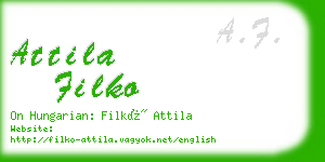 attila filko business card